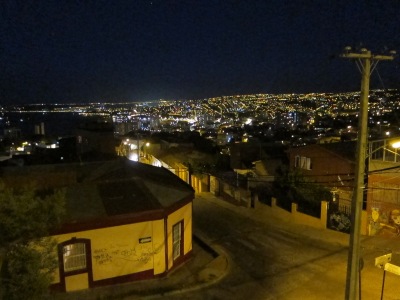 Valparaiso at night